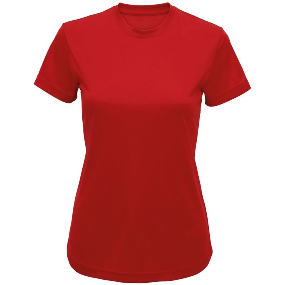 TriDri Womens/Ladies Recycled Active T-Shirt / Fire Red